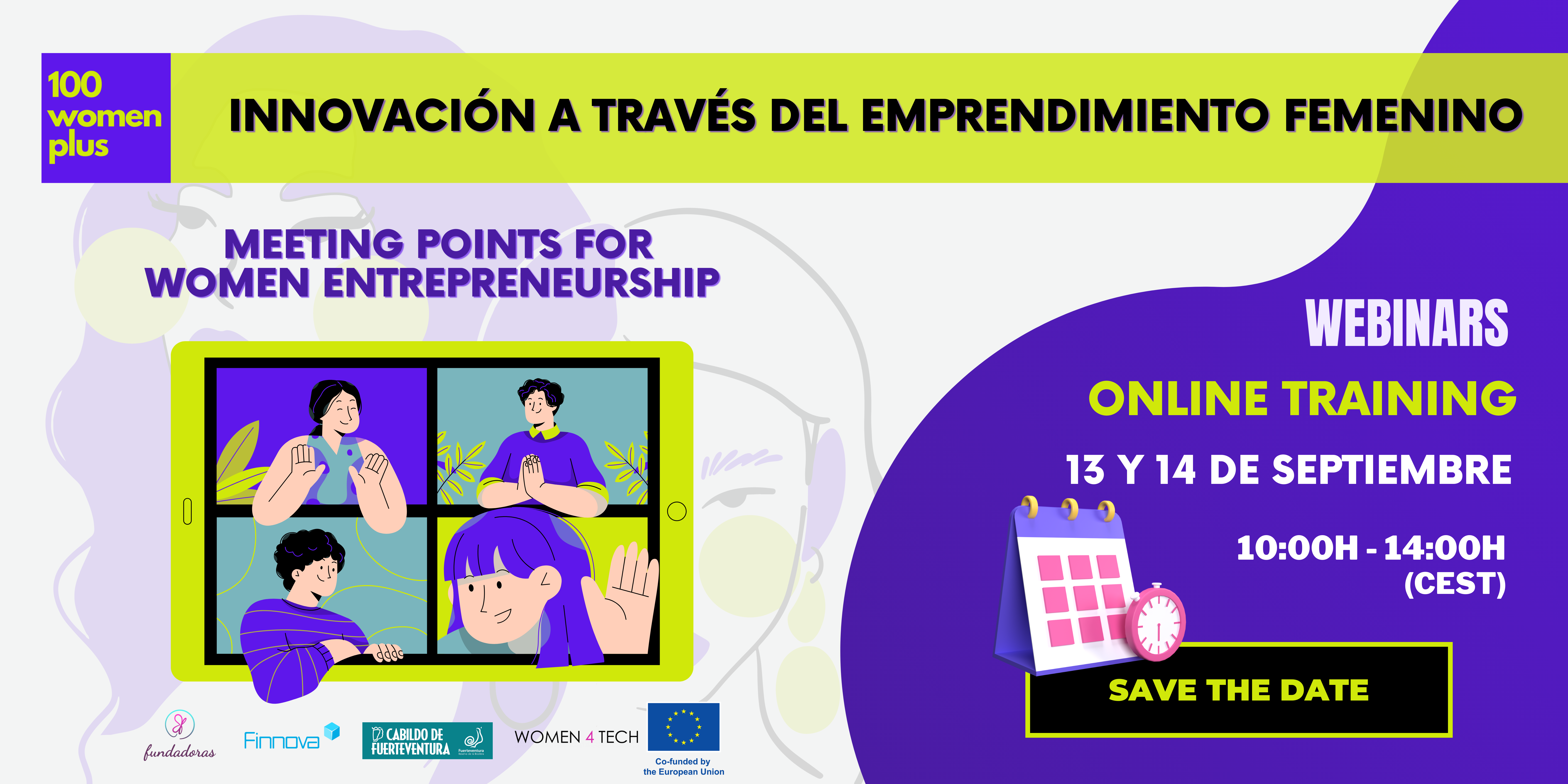 Lanzamiento del seminario online “Innovación a través del emprendimiento femenino” el 13 y 14 de septiembre 