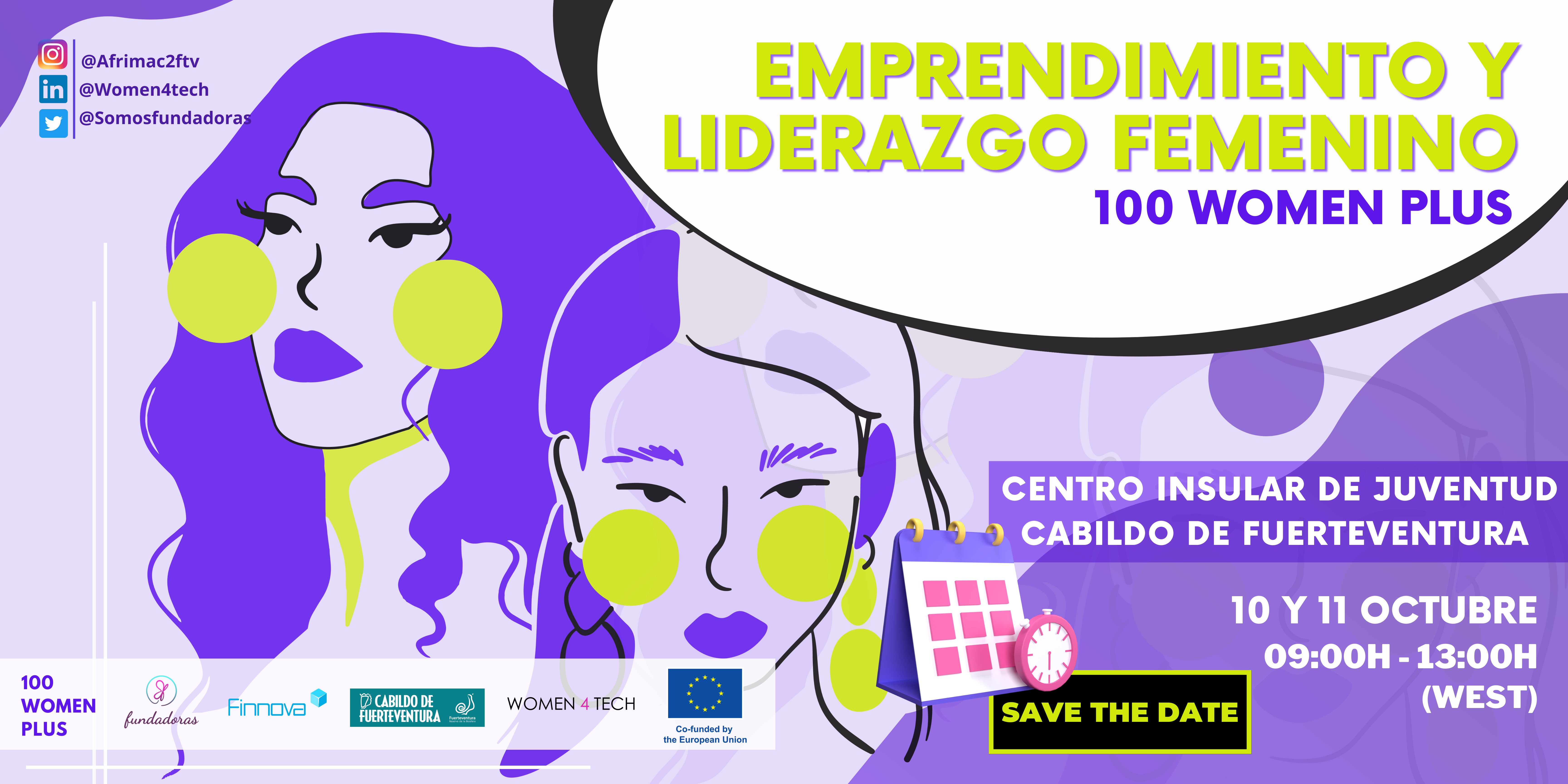 El centro Insular de Juventud Cabildo De Fuerteventura acogerá el nuevo Encuentro del proyecto Erasmus+ 100 Women Plus “Emprendimiento y liderazgo femenino”