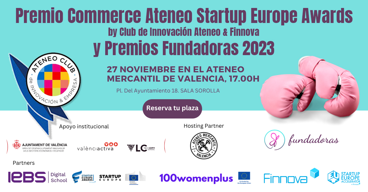 Gala de entrega de premios ‘Commerce Ateneo Startup Europe Awards y Premios Fundadoras