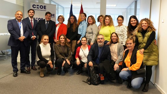 THE 11 BUSINESSWOMEN AND MANAGERS FROM FUERTEVENTURA VISIT THE CEOE, THE ECONOMIC AND SOCIAL COMMITTEE AND THE COMMITTEE OF THE REGIONS ON THE SECOND DAY OF THE 100 WOMEN PLUS EU BRUSSELS VISITORS PROGRAMME