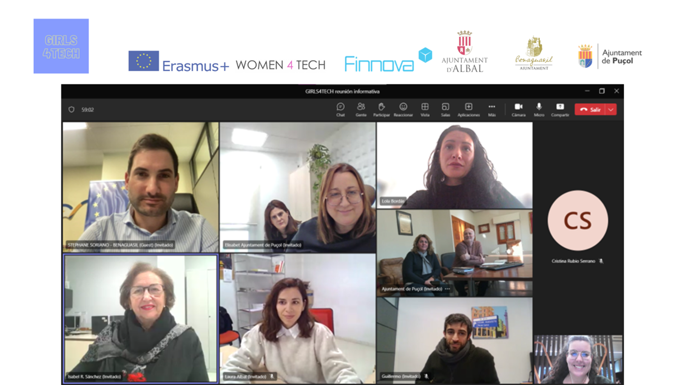 Arranca el proyecto Erasmus+ GIRLS4TECH con la primera reunión en la que han participado todos los socios